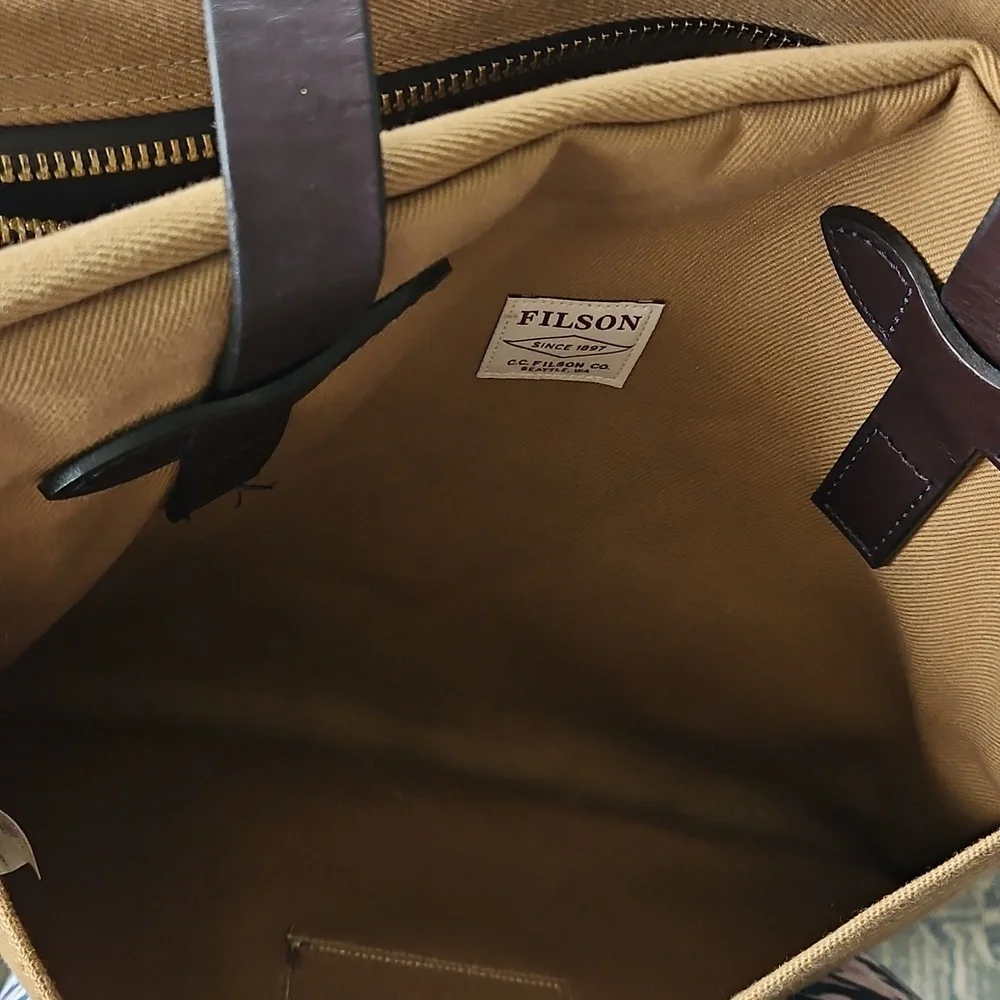 Filson Rugged Twill Zipper Tote Bag - Picture 10 of 14